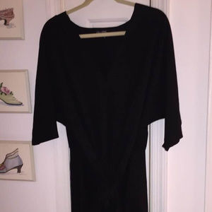 Tie-front black dress- AMAZING - WORN ONCE